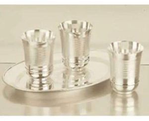 German Silver Glass Set