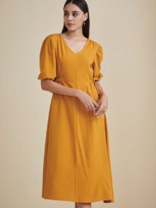 Elasticated Waist Midi Dress