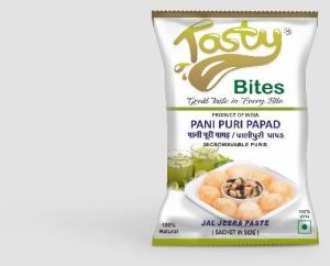 Tasty Bites Pani Puri Papad With Jal-Jeera Paste