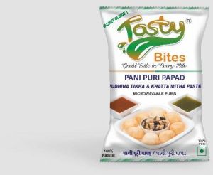 Tasty Bites Pani Puri Papad With Khatta Meetha Paste