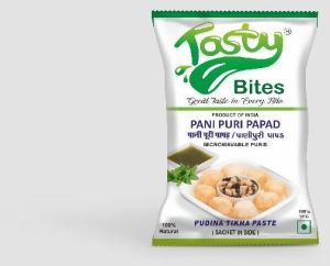 Tasty Bites Pani Puri Papad With Pudina Paste