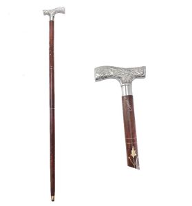 Wooden Handcrafted Walking Sticks With Wooden Handle