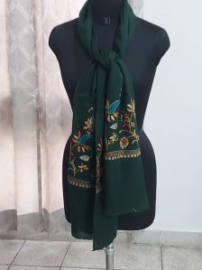 Ladies Green Pure Pashmina Shawls