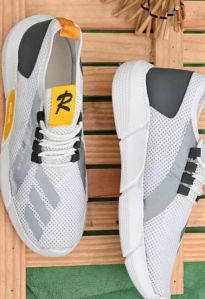 White, Black and Grey Men Sports Shoes