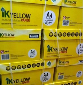 IK Yellow Paper A4 Copy Paper 80gsm, 75gsm 70gsm