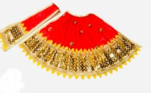 Designer Mata Rani Red Lehenga