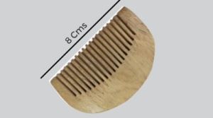 D Shape Beard Neem Wood Comb