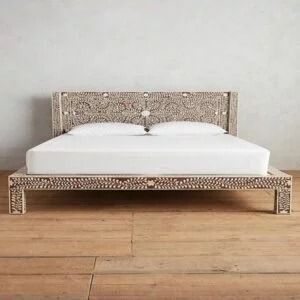 Brown Bone Inlay Collin Bed