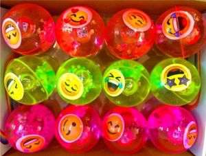 Emoji Face Bouncy Led Balls