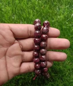 Garnet Bead Bracelet