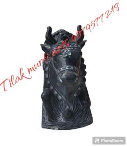 Marble Nandi black statue