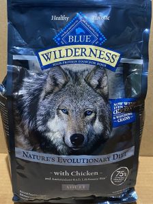 Blue Buffalo Wilderness High Protein Adult Dry Dog Food, Chicken 4.5-lbs.