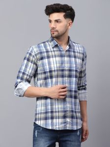 MULTI COLOR SANDY CHECK LYCRA CASUAL SHIRT