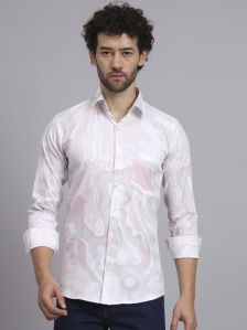 PASTEL PINK REGAL- EXCLUSIVE PRINTED CASUAL SHIRT