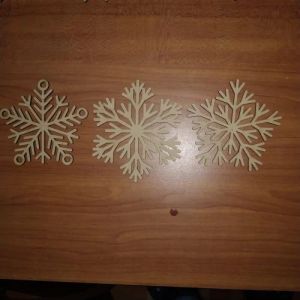 MDF Snowflake for Christmas Decoration