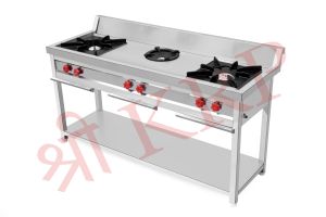 Triple Burner Square Jali Gas Range