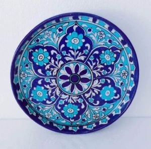 Blue Pottery Dinner Plate