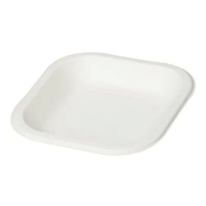 6 Inch Square Bagasse Plate