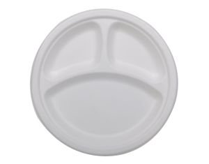 Bagasse Round Partition Plate