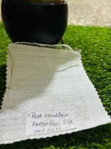 Pure Handloom Kattan Raw Silk Fabric