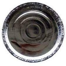 PLATE SILVER 8 Inch (Pack of 100) (Disposable Paper Plate- Silver)