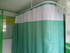 Polyester Green Hospital Curtain