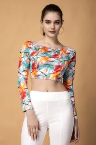 Ladies Printed Crop Top