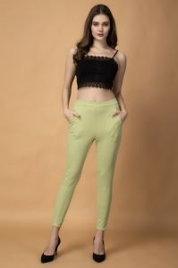 Ladies Green Jeggings