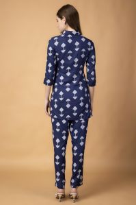 Ladies Printed Blue Co-ord Set