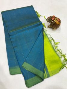 Mangalagiri zari lines saree