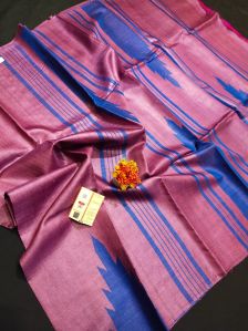 Handloom silk temple saree