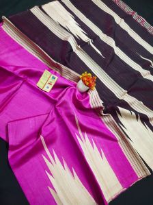 Handloom silk temple saree
