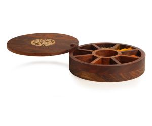 Wooden Spice Masala Box