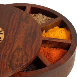 Wooden Spice Masala Box