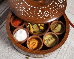 Wooden spice Masala boxes