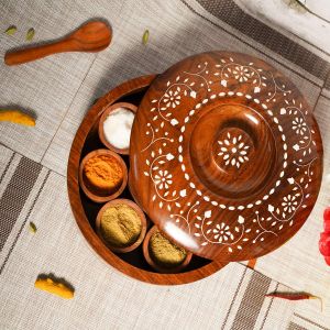 Wooden spice Masala boxes