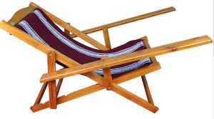 Wooden Easy Chair With Handle