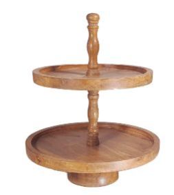 Fancy Wooden Display Cake Stand