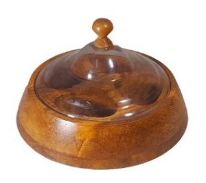 Round Fancy Wooden Cake Stand