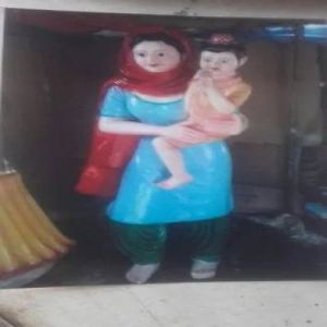 Punjabi Culture Fiber Statue
