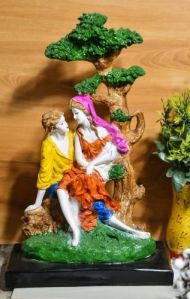 Polyresin Multicolor Tree Couple Statue