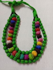 Handmade Multilayered Fabric Necklace