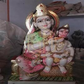 Anjani Mata with Hanuman Statue
