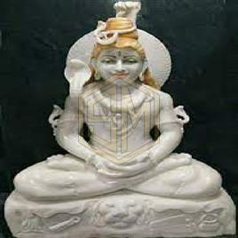 Marble Shiv Ji Dhyanmudra Statue