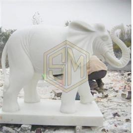 Rukmani Marble Elephant Statue