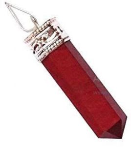 Red Jasper Pencil Pendant