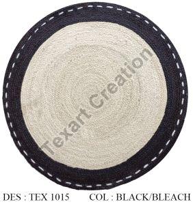 TEX 1015 Black Bleach Jute Rug