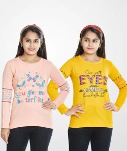 Girls Crew Neck T Shirts