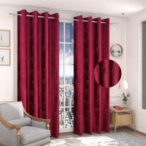 Long Crush Curtain