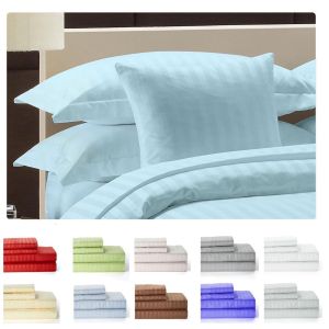 Satin Strip Bedsheet